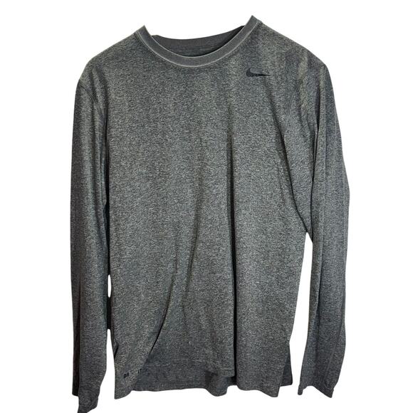 Nike Other - Nike Dri-Fit Men’s Long Sleeve Athletic Shirt Gray Medium Running Training